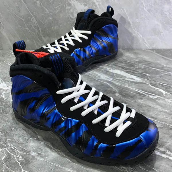 

2019 New Arrival Foam One QS Memphis Tigers Men Basketball Shoes Penny Hardaway Blue Foams Mens Designer Sneakers Size 40-47
