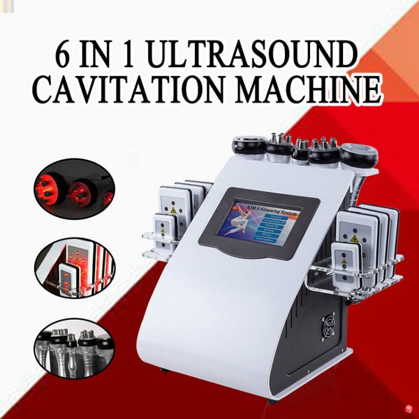 

6in1 rf радиочастотная вакуумная кавитация потеря веса машины стойка салона 40к кавитация целлюлит жир удаление