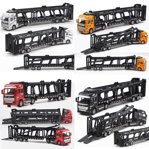 

big toy car,large engineering car scale alloy fire 1:48 large alloy transporter super truck pull back toy