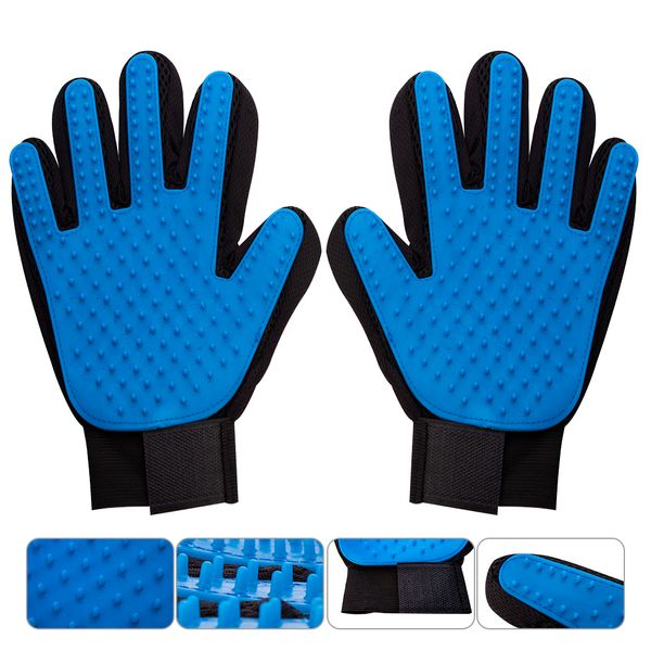 

silicone pet grooming glove for cats hair brush comb cleaning deshedding pets products for cat removal hairbrush animals massage