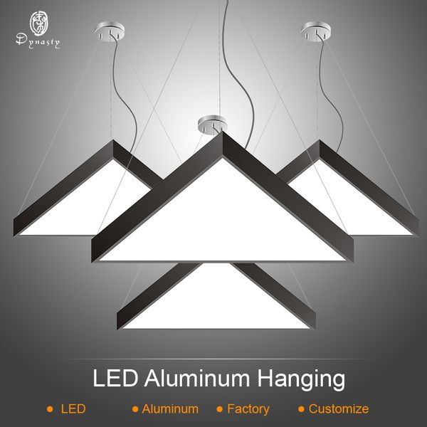 

modern triangle ceiling lights aluminum led diy combo pattern hanging lights style decoration office studio hanging dynasty lighting
