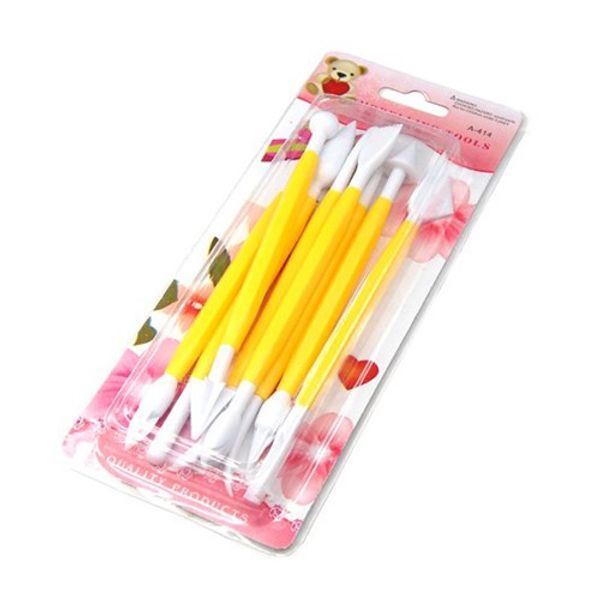 

abfy-domire cake decorating sugarcraft modelling tools kit 8 pieces yellow