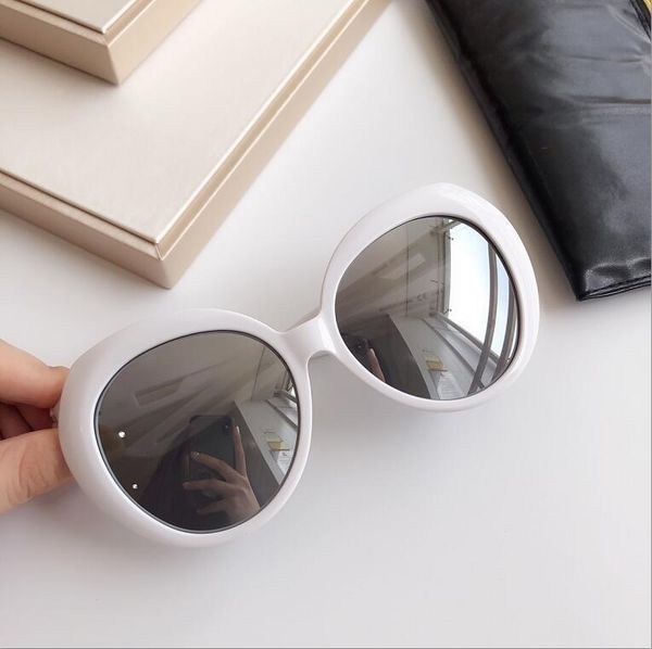 

new fashion women sunglasses 0024 men sunglasses simple and generous men sun glasses outdoor uv400 protection eyewear with case, White;black