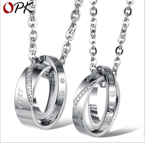 

2019 new jewelry exquisite gifts simple couple necklace pendant, Silver