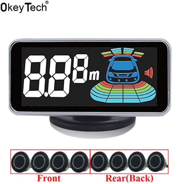 

okeytech автомобильные аксессуары 8 датчик датчик парковки автомобиля реверсивный радар стоянка автомобилей детектор помощь радиолокационная