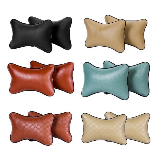 

pu leather protection safety vehicle headrest auto car seat neck pillow head support rest cushion car seats neck pillow pad