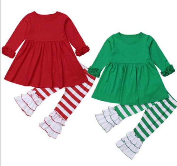 

новорожденные дети ребёнки рождество хэллоуин топы платья брюки экипировка одежда набор 2-7y дети ткань осень, White