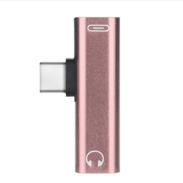 

audio adapter 2 in 1 type c to 3.5mm jack earphone charging converter usb type-c for xiaomi huawei mate 20