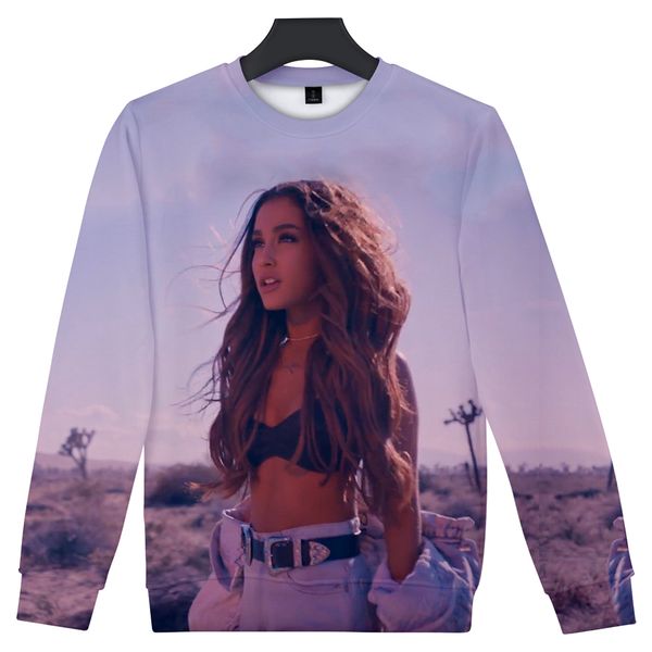 

frdun 3d sweatshirt kpop casual fashion kpop hip hop famous amrican singer warm o-neck harajuku sweatshirt, Black