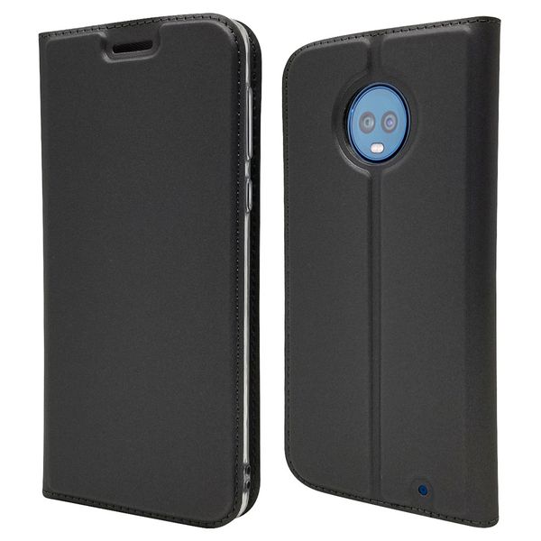 

держатель карты магнитный pu кожаный флип чехол для motorola moto g6 plus
