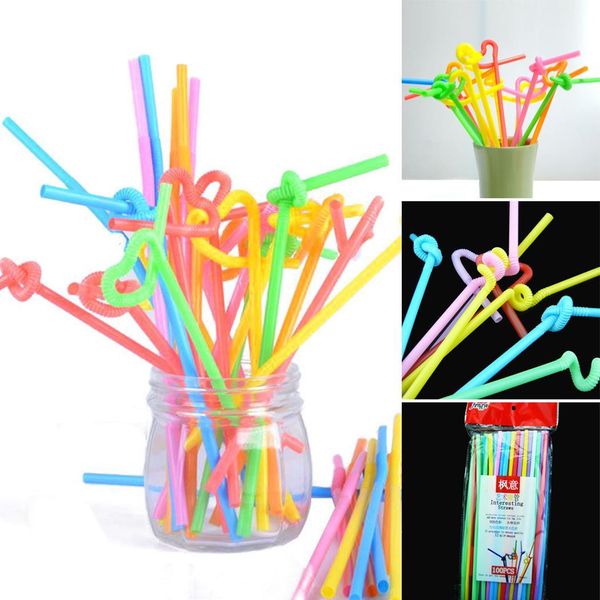 

durable heat resistant disposable straw drink straw random 33cm/13inch