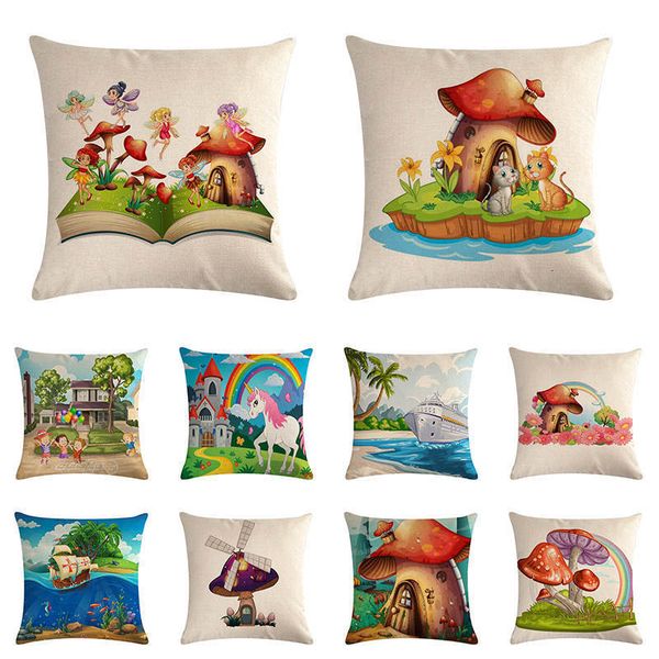 

хлопок белье mushroom мебель мягкая подушка подушка обложка для диваном-кроватью автомобиля домой decorativepillow охватывает zy1217