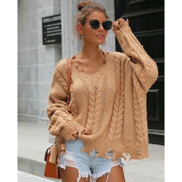 

new spring women loose knitted hole batwing sleeve jumper sweater ladies casual knitwear knitwear hot, White;black