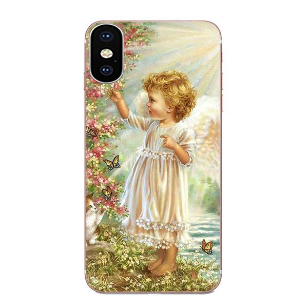 

custom vintage style cute little angel for xiaomi mi3 mi4 mi4c mi4i mi5 mi 5s 5x 6 6x 8 se pro lite a1 max mix 2 note 3 4 ltjwv