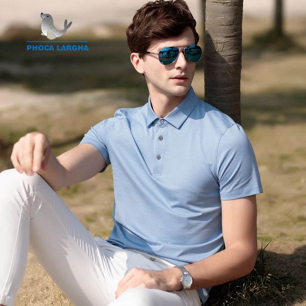 

2019 summer new korean men's short sleeve mercerized cotton breathable lapel slim shirt fashion casual, White;black