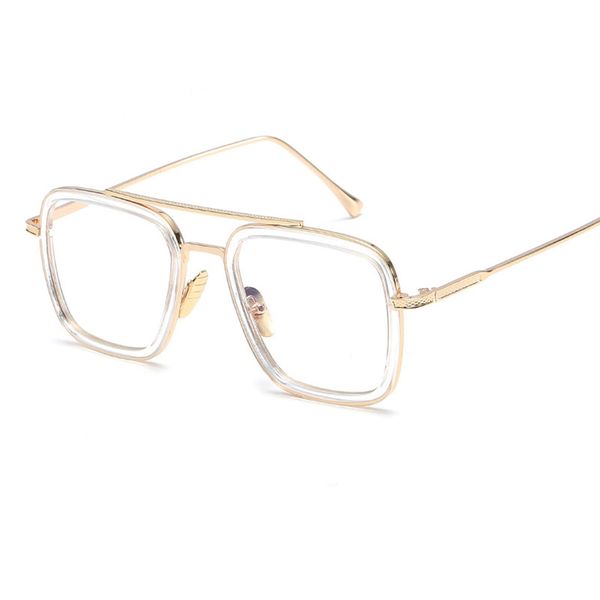 Großhandels-Mode übergroße Sonnenbrille Männer Frauen Markendesigner Doppelstrahl Sonnenbrille Vintage Metallrahmen Spiegel Sonnenbrille Shades