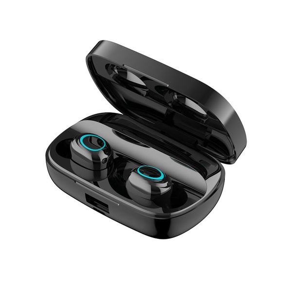 

s11 bluetooth headphones double mini touch control wireless headset cell phone earphone with power bank stereo sports handsgaming mic