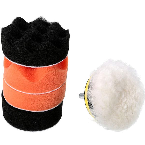 

7pcs gross polishing buffing pad kit for auto car polishing wheel kit buffer with drill adapter selling