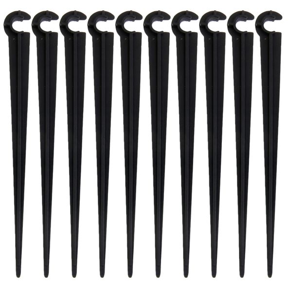 

50pcs/set 11cm plastic hook fixed stems support holder for 4/7mm drip irrigation water hose drip irrigation tubing pipe