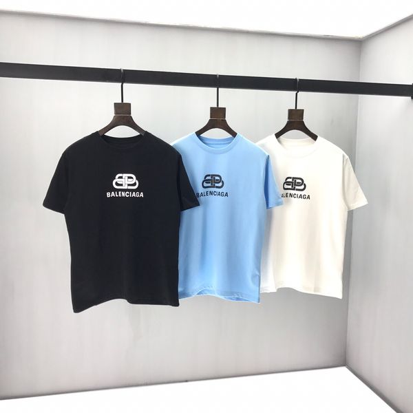 

2020ss spring and summer new high grade cotton printing short sleeve round neck panel t-shirt size: m--xl-xxl-xxxl color: black white qq49