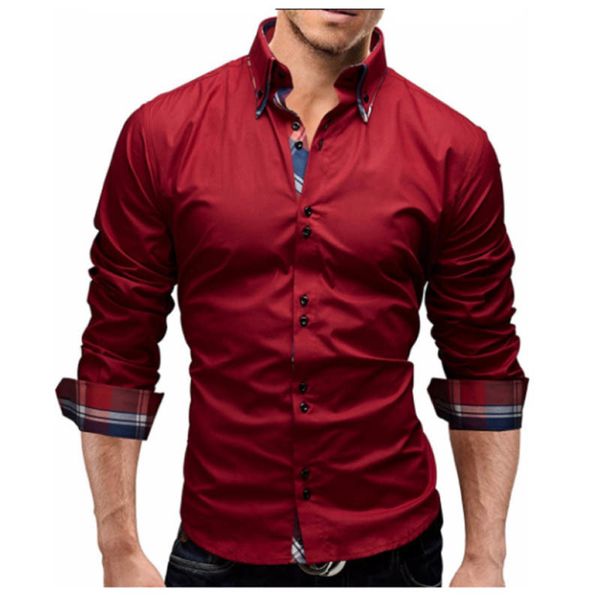 

al16 casual shirt camisa masculina xxxl, White;black
