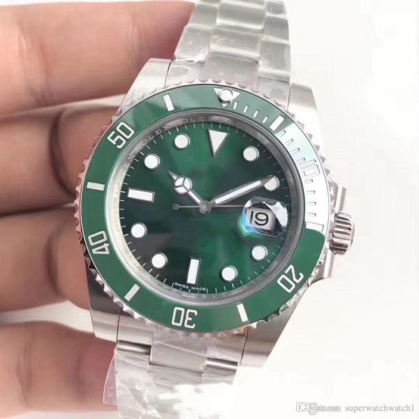 

the nfactory v9 version 904l steel 40mm green dial ceramic bezel 116610 116610ln 116610lv swiss eat 3135 2836 movement automatic mens watch, Slivery;brown