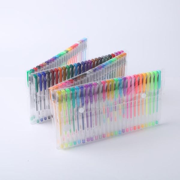 

48/100 colors gel pens set, glitter gel pen for coloring books journals drawing doodling art markers