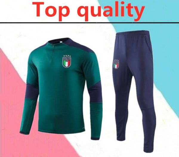 

2019 italy european football jacket tracksuit 19 20 verratti de rossi bonucci immobile jorginho training suit, Black
