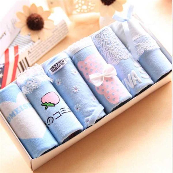 

7 pcs cotton underwear for girls 2018 new children soft panties teenages candy color briefs sq-6-12-7p, Camo