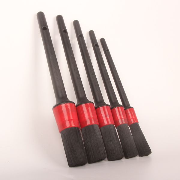

new 5pcs/set car detailing brush washing brush for interior cleaning wheel gap rims dashboard air vent trim auto detailing tool
