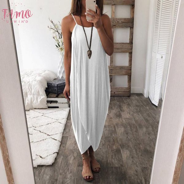 

женщины boho лето сыпучие strappy платье без рукавов элегантного отдых вскользь рукава партии платья пляжа женщин maxi платье мантия femme, Black;gray