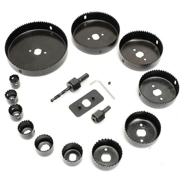 

11pcs/16pcs hole saw cutting set kit drilling tool wood metal cutter mandrels saws core drill bits woodworking