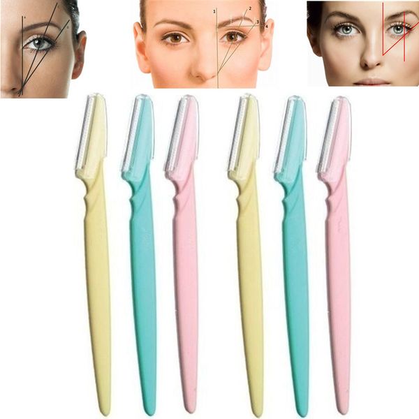 

6pcs eyebrow knife women makeup facial tool eyebrow lip razor trimmer blade shaver knife beauty tool kit