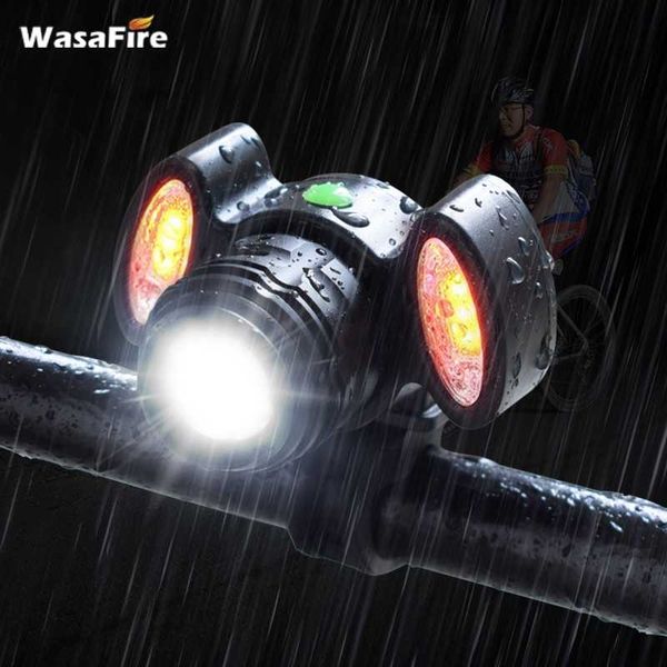LED Lamp Flashlight USB Rechargable 15000LM XML T6 Bike Front Head Light Bicycle
