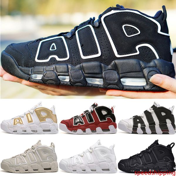 

more uptempo tri-color qs men triple white bsidian bordeaux olympic mens basketball shoes 3m scottie pippen sport trainers designer sneakers