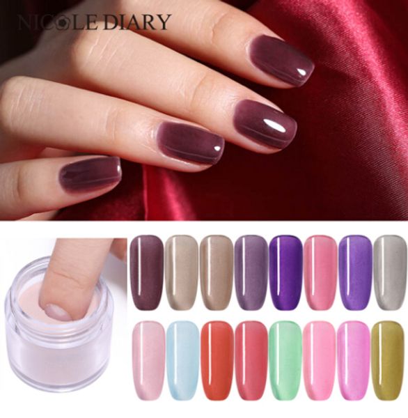 

10g jelly dipping nail dip system jellies nails natural dry without lamp cure nail art decoration, Silver;gold