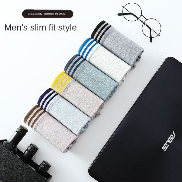 

zoieq men's seamless modal traceless boxer pants colored mid-waist men men's underwear cotton seamless modal traceless boxer pants, Black;white