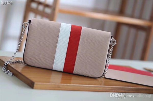 

three-piece chain package m62982 water ripple cowhideshoulder bags cross body totes handbags brand fashion luxury designer famous 3aa