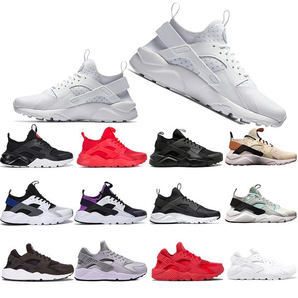

new style huarache 1.0 4.0 running shoes men women khaki mint green balck white red mens trainers sports designer sneakers 5-11