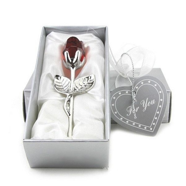 

mini crystal rose flowers wedding gift artificial crystal rose with metal rod flower branch pendant valentine's day gift wedding