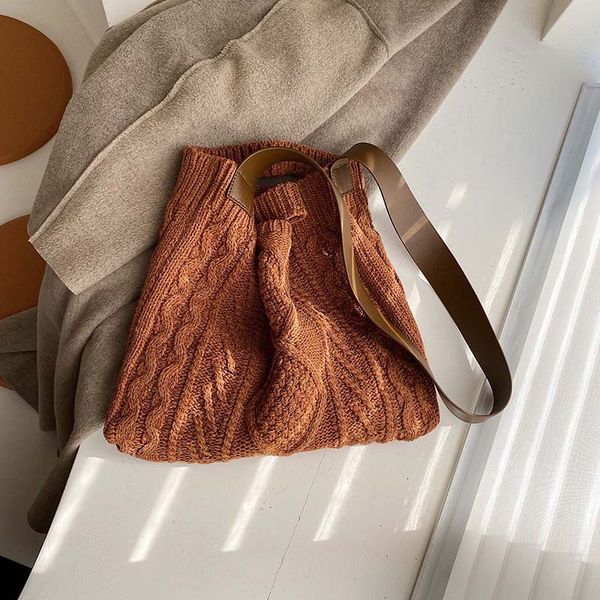 

rattan beach bag women simple handbag 2019 new ins knit shoulder messenger bags ladies fashion weave tote bag sac a main