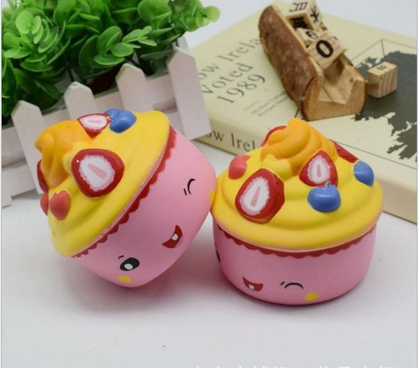 

lovely doll new fruit strawberry ice cream squishy slow rising kawaii pendant cake bread funny toy phone straps cream scented jumbo