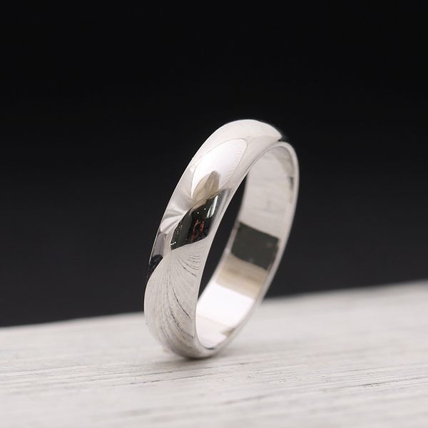 

surface lovers rings 18k rose gold and silver 316l stainless steel for women and man band rings in 0.45cm width jewelry i