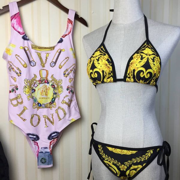 

2020 new swimwear charming pink lady bikini trendy siamese swimsuit solid push up women bathing wear hot, White;black