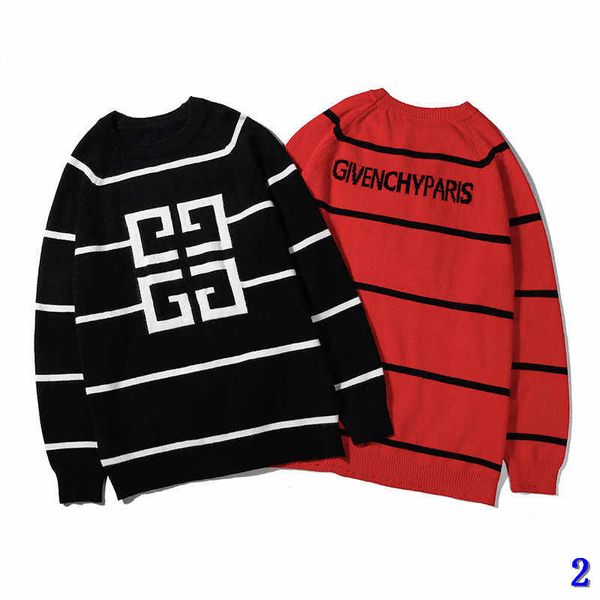 

mens sweater designer hoodie brand fashion men and women sweaters casual hoodie striped winter streetwear size -2xl2, White;black