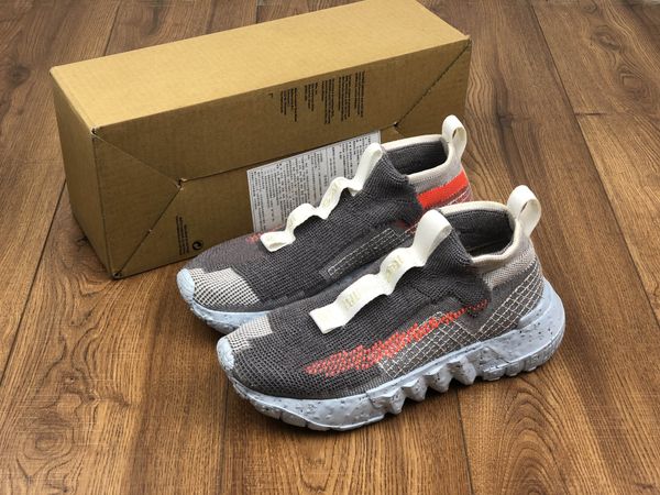 

new space hippie 02 vast grey hyper crimson trash transformed grey orange mens shoes for men womens sports sneakers sports trainers size 45