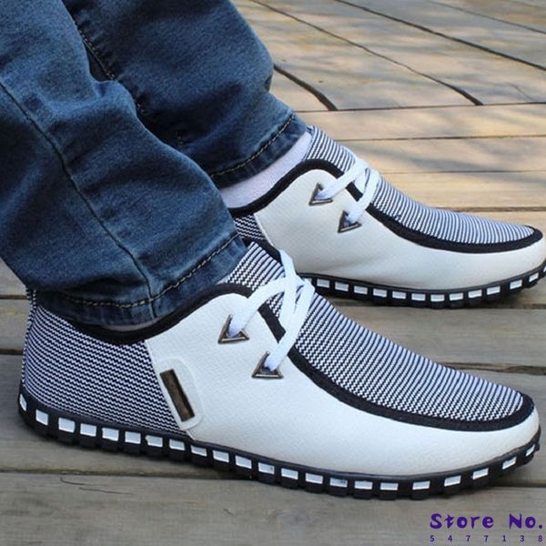 

men shoes fashion flats men loafers new italian casual shoes lace up sneakers for trainers zapatillas hombre size 38-47, Black