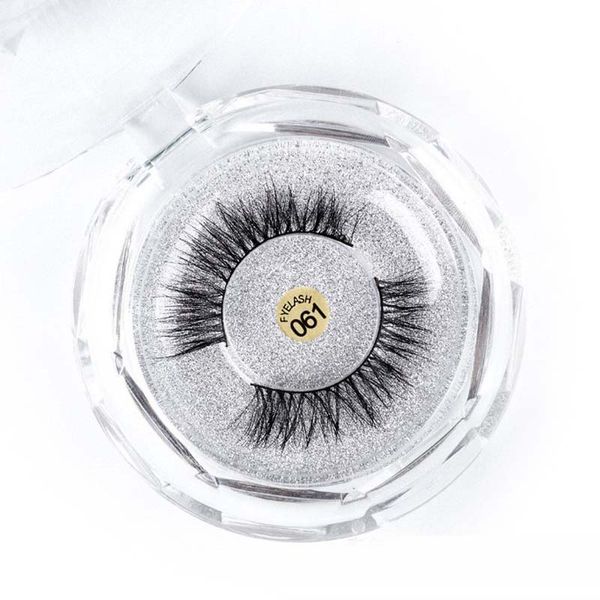 

false eyelashes clear box natural long makeup extension strip eyelash mink eyelashes for beauty reusable fake lash