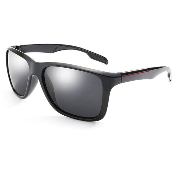 

new men polarized sunglasses men square driving sun glasses yellow night vision glasses gafas goggle uv400 shades male eyewear, White;black