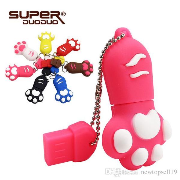

happy usb flash drive 4gb 8gb 16gb cat paw pen drive cartoon pendrive 32gb usb stick flash drive 64gb usb flash key chain